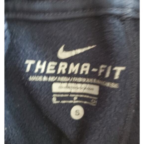 Nike Pants Womens Small (29x31) Therma Fit Navy Blue Athletic Lined Sweatpants - Picture 4 of 7
